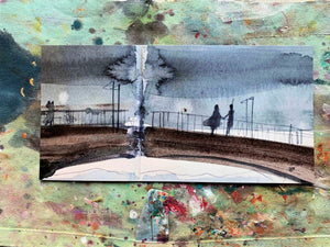 Postkarte Susanne Smajic "Auf der Brücke"