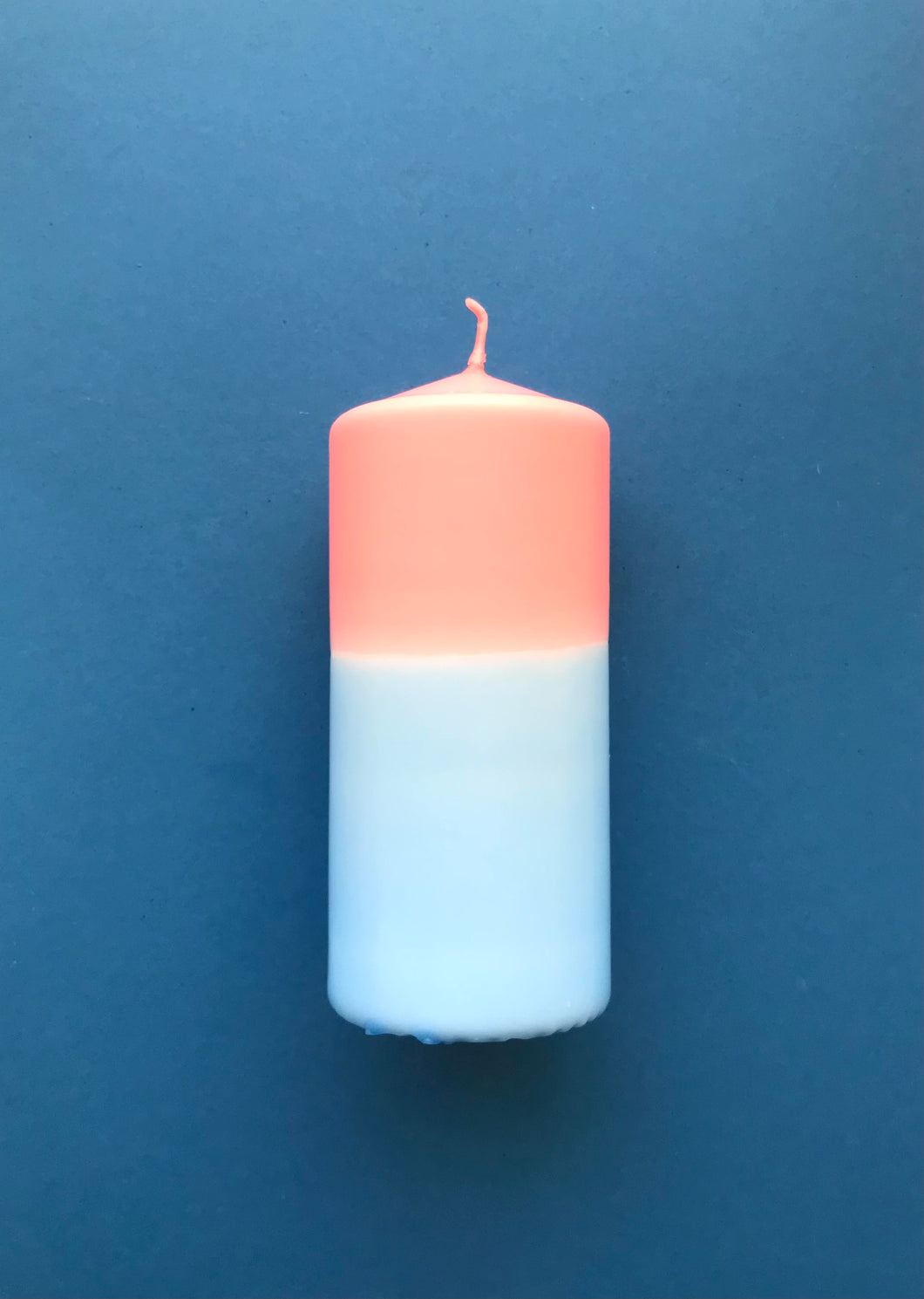 1 block candle in green*turquoise