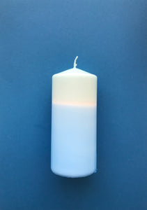 1 block candle in green*turquoise